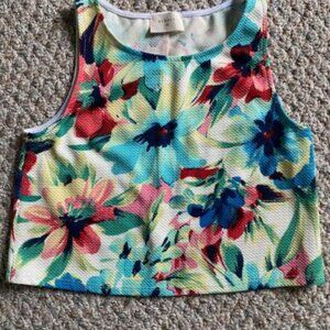 Floral print Everly crop top